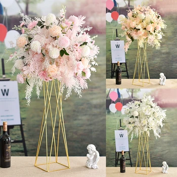 Сватбен реквизит имитация на цвете, настаняване в семейството, хотелски маса, цвете, с галванично покритие, цветя, украса за снимане на прозореца на сватбена зала