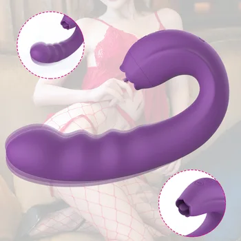 Секс играчки за лизания на клитора, въртящ се вибратор за точката G за жени, масажор, пенис, вибриращи език, вибратор, женски вагинален стимулатор 18