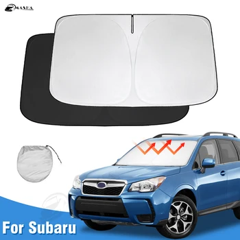 Сенника на Предното стъкло за Subaru Forester 2019-2021 2022 2023 Suv сенника На Прозореца Козирка Протектор Сгъваем Блокира УЛТРАВИОЛЕТОВИТЕ Лъчи