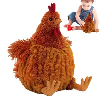 Сладко пиле Сесил, пиле Беси, петел Клуни, пиле, плюшен играчки, детски играчки, мультяшная кукла-животно, подаръци за рожден ден и Коледа 
