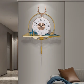 Стенен часовник за спални голям размер, нов дизайн, необичайни модерните стенни часовници за всекидневна, 3d в луксозна оригинална декорация за дома