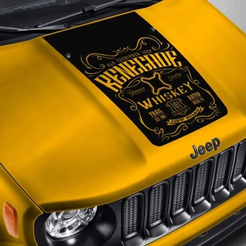 Стикер за преден капак за Jeep Renegade Етикет за уиски # 1 Затемняющая стикер