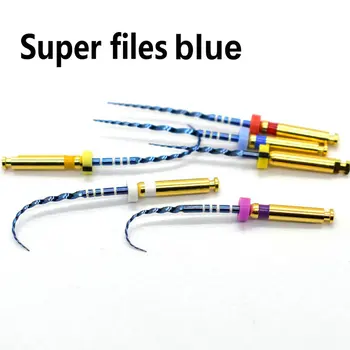 Стоматологичен инструмент суперфайлы сини файлове Универсален двигател Използването на въртящи се на файлове Эндодонтический на коренови канали Niti зъболекарски инструмент
