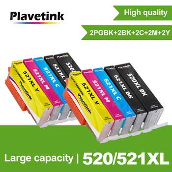 Съвместим мастилницата Plavetink PGI 520 CLI 521 за принтер canon PIXMA IP3600 IP4600 IP4700 MX860 MX870 MP540 MP550 MP560