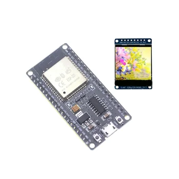 Такса за разработка на модул ESP32F водача CH340 безжична WiFi, Bluetooth такса за разработка с цветен екран 1,44 инча