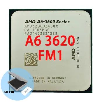 Трехъядерный процесор AMD A6 серия A6-3620 A6 3620 с честота 2,5 Ghz, AD3620OJZ43GX, конектор FM1