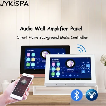 Умен за домашно кино Bluetooth стенен усилвател 7-инчов сензорен екран Фонова музика стерео Аудио WIFI монтиране на панел усилвател система Android