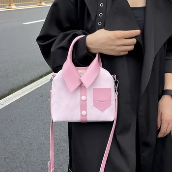 Уникален дизайн на чанти за жени индивидуалност модерна дамска чанта Кожена празнична забавна чанта-тоут висококачествена чанта на рамото на жените