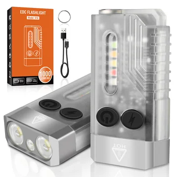Фенерче Uniquefire, мини-магнит за led къмпинг, акумулаторна батерия Type-c, с брелком за ключове, аварийно фенерче