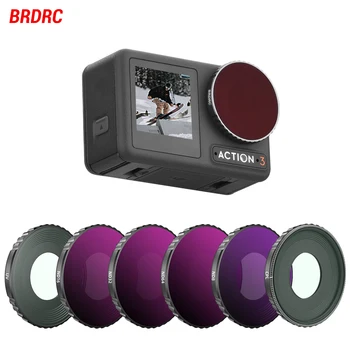 Филтър на обектива BRDRC за DJI Osmo Action 3 UV CPL ND 8/16/62/64 PL С Поляризационным Оптично Стъкло, Набор от Аксесоари За вашия Фотоапарат