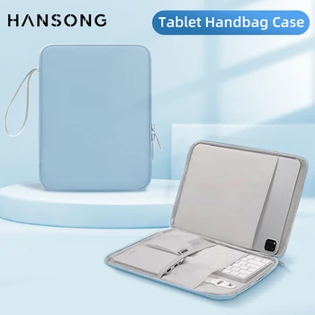 Чанта За iPad таблет Samsung Xiaomi Lenovo, HUAWEI Калъф За таблет с диагонал на екрана от 7,9 до 12,9 см, Чанта-ръкав, устойчив на удари Чанта С Множество Джобове