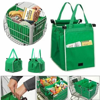 Чанта за пазаруване в супермаркета, дългогодишна количка, тоут, сгъстено чанти-колички, чанти голям капацитет, сгъваема множество дамски чанта-тролей