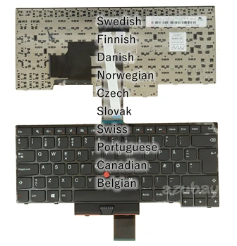 Чешка република Словашка Белгийската Конфедерация Португалската Канадска Клавиатура за Lenovo ThinkPad E430 E330 E335 E435 E430c E430S S430 T430U E445 L330