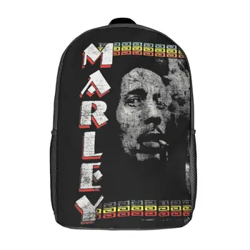 Намери 1995 Bobs Marley And Music Inc Боб Smoking Spliff Двустранен Ретро 17-Инчов Раница Marley върху рамото Vintage Schools G