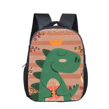 Раница с принтом динозавър Панди, куче и еднорог, детски училищни чанти, чанта за детска градина за момчета и момичета, детски пътна чанта за 16 инча